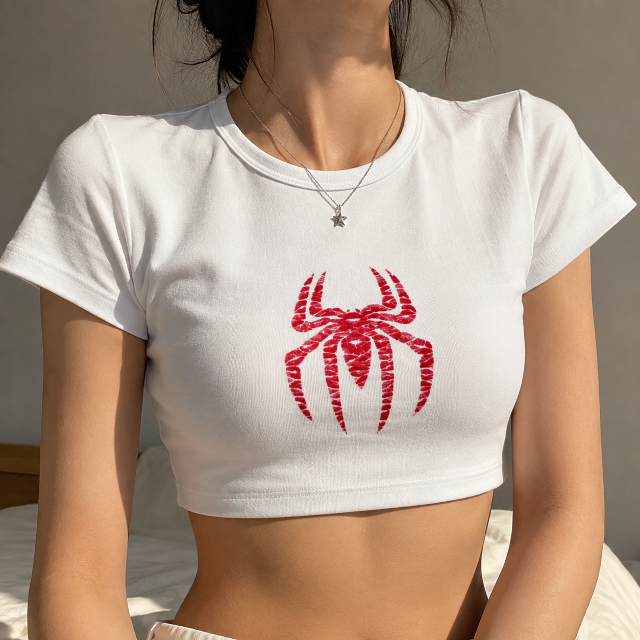 Spiderman Baby Tee | Crop Top | DTG Printing