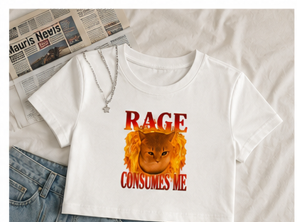 Rage Consumes me | Baby Tee | Women Collections