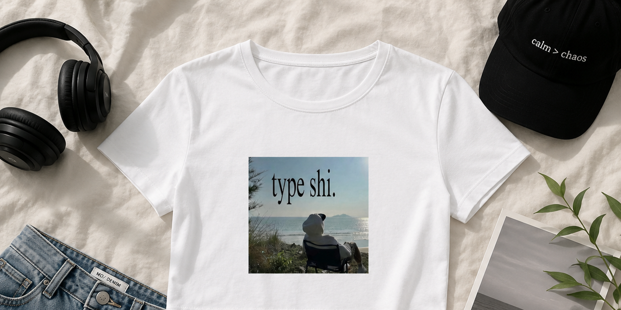 Type shi. Baby Tee